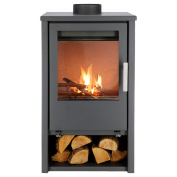 Houtkachel Ecodesign 9000W in modern staal, ecologisch en efficiënt design