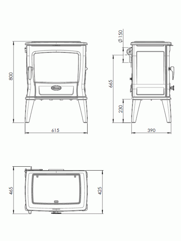 Houtkachel D4